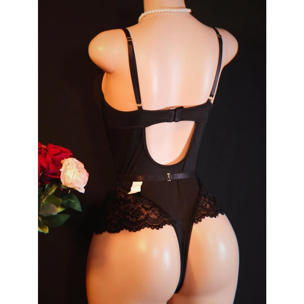 Layali Midnight Lace Bodysuit