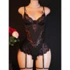Layali Midnight Lace Bodysuit