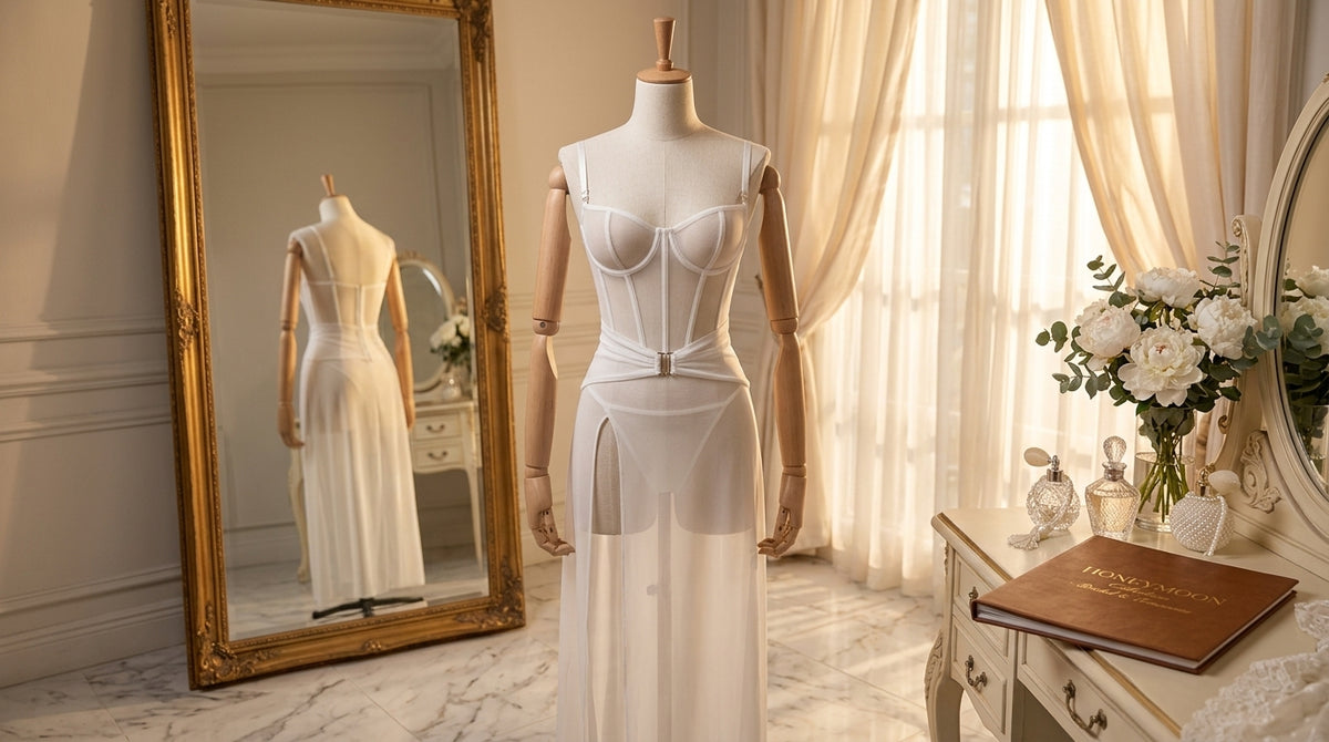 Layali Honeymoon- Sheer Corset Nightdress